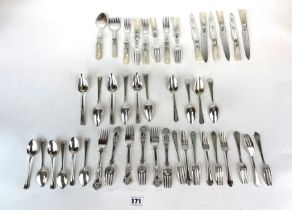 Assorted plated cutlery