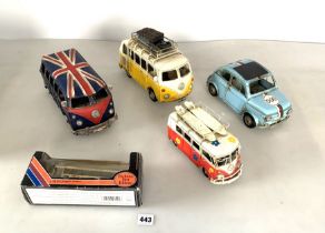 Assorted model vehicles