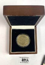 Gold plated £5 coin