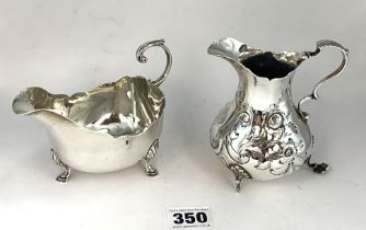 2 silver jugs