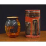 Poole Pottery 'Gemstones' vase, moulded factory marks to the underside, 6.5" high; together with a