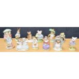 Group of Royal Albert F. Warne & Co Beatrix Potter figures (14)