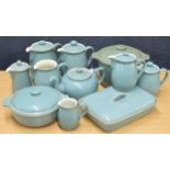 Selection of Denby stoneware pottery teapots, jugs etc