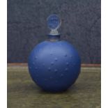 René Lalique 'Dans La Nuit' perfume bottle with stopper, a 1924 design for 'Worth', with moulded