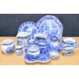 Selection of Wedgwood Etruria, Wood & Sons, Copeland Spode's and similar Willow pattern blue and