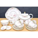 Royal Doulton 'Canton' porcelain tea set, H.5052, comprising teapot, sandwich plate, six plates, six