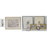 Pair of Aquatints by I.C. Stadler after C.H.S - "Solders of the First Regiment of Foot Guards in