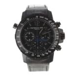 Raymond Weil Nabucco Chronograph automatic gentleman's wristwatch, reference no. 7810, black leather