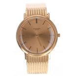 Universal Genéve slim 18ct pink gold gentleman's wristwatch, case no. 5320 5 9904 5, circular dial