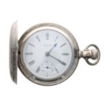 American Waltham lever set hunter pocket watch, circa 1898, signed movement, no. 8879xxx, with