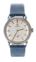 Omega 'bumper' automatic steel gentleman's wristwatch, reference no. 2402-1, serial no. 10807xxx,