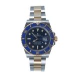 Rolex Oyster Perpetual Date Submariner gold and stainless steel gentleman's wristwatch, reference