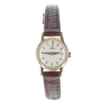 Omega 18ct lady's wristwatch, case no. 11447xxx 26xxD, serial no. 15021xxx, circa 1956, circular