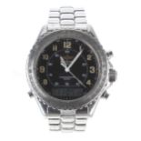 Breitling Intruder Chronograph Reveil stainless steel gentleman's wristwatch, reference no.