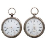 Silver lever engine turned pocket watch, import hallmarks London 1913, unsigned three quarter