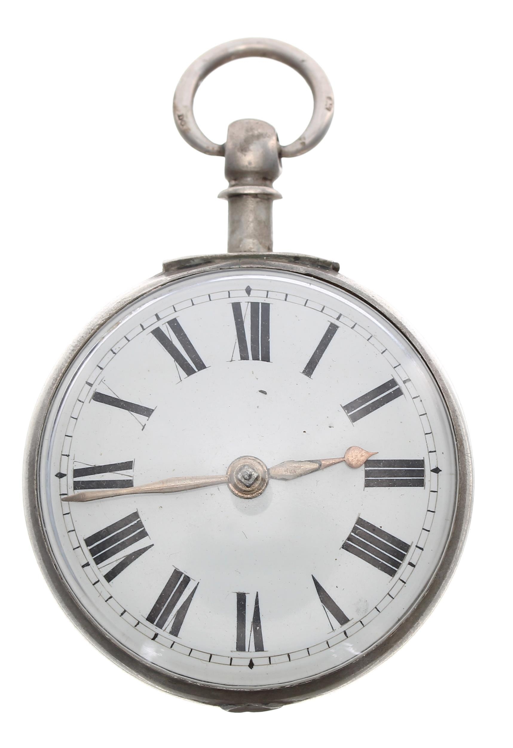 Victorian silver verge pair cased pocket watch, London 1869, the fusee movement signed Highley, - Image 3 of 5