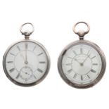 Silver Centre Seconds Chronograph lever pocket watch for repair or spares, Chester 1890, the
