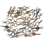 Thirty pocket watch keys (30)