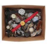 Quantity of assorted wristwatches principally for repair