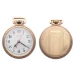 Hamilton Watch Co. 10k gold filled centre seconds lever pocket watch, serial no. 4C41xxx,, signed
