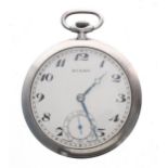 Buren slim slim dress pocket watch, signed 17 14/12 15 jewel movement with compensated balance and