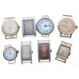 Eight assorted wristwatches principally for repair to include Smiths Empire, Roamer Standard, Timex,