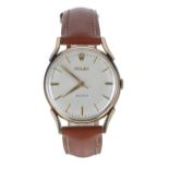 Rolex Precision 9ct gentleman's wristwatch, reference 12857, case no. 881863, Birmingham 1958,