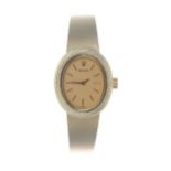 Rolex 14ct oval lady's wristwatch, import hallmarks London 1979, reference no. 1024, serial no.