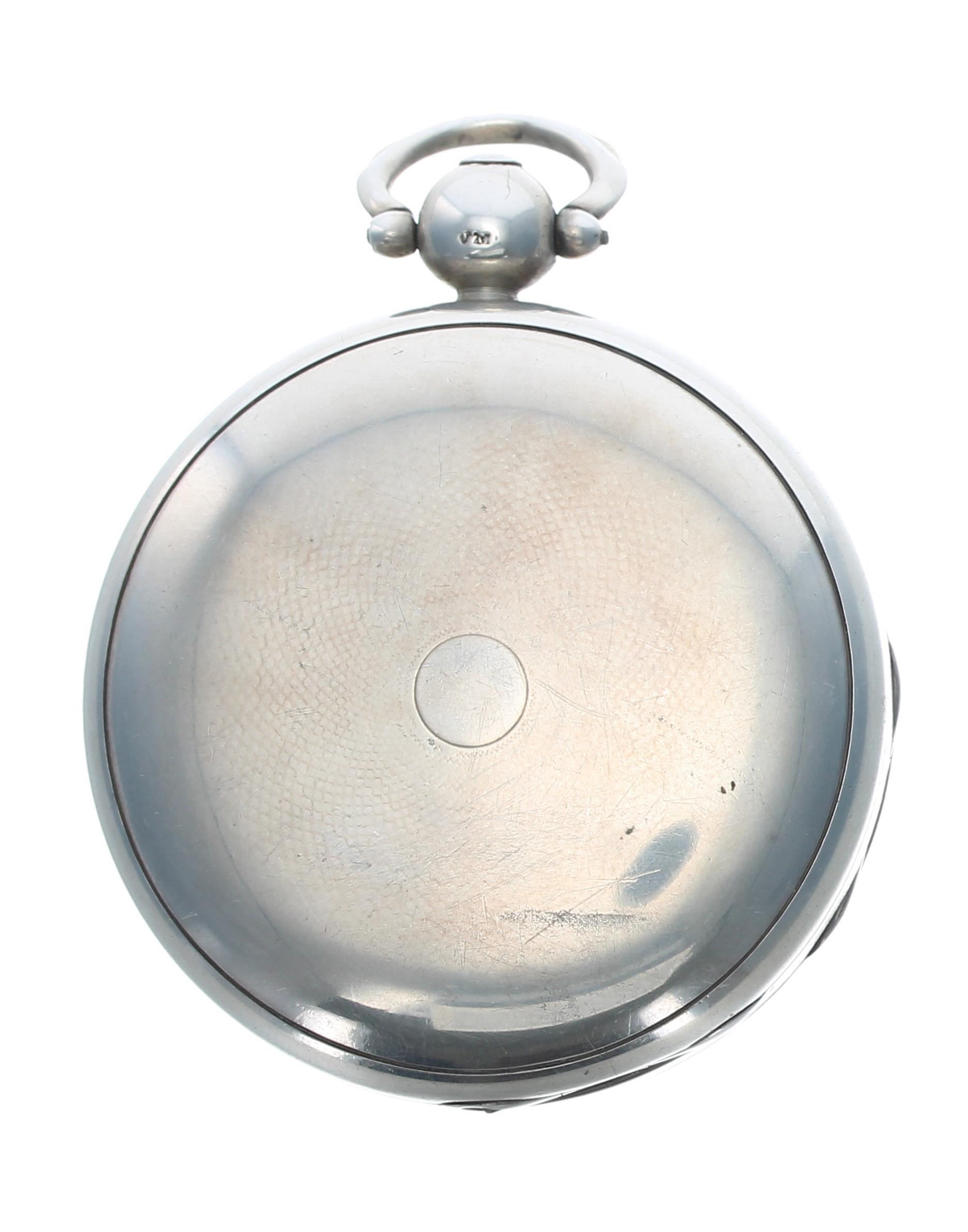 George IV silver fusee lever pocket watch, London 1828, the movement signed Benj'n Walker, Leeds, - Image 2 of 3