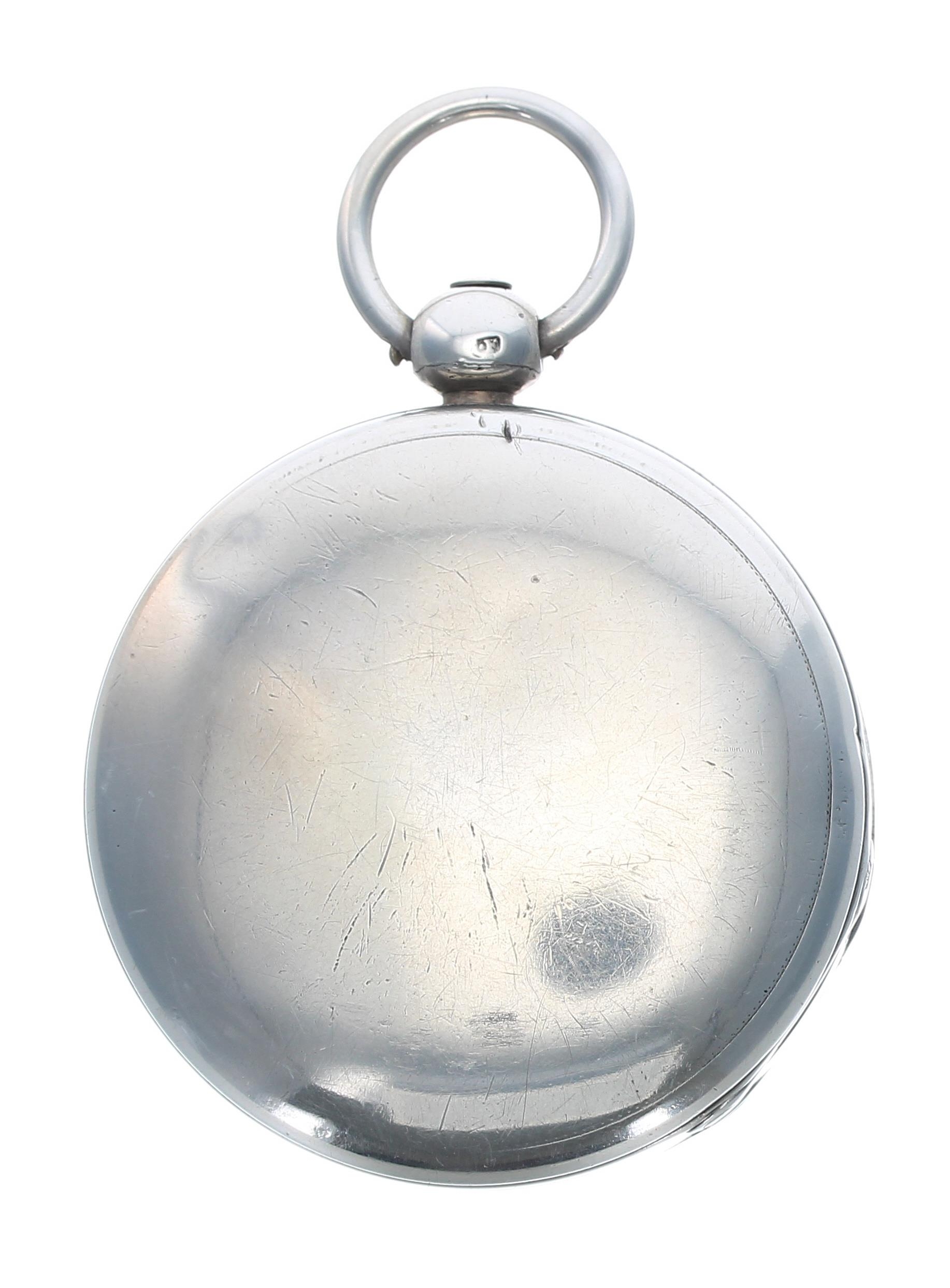 George IV silver fusee lever pocket watch, London 1827, the movement signed Jas Whitelaw, Edinburgh, - Image 2 of 3