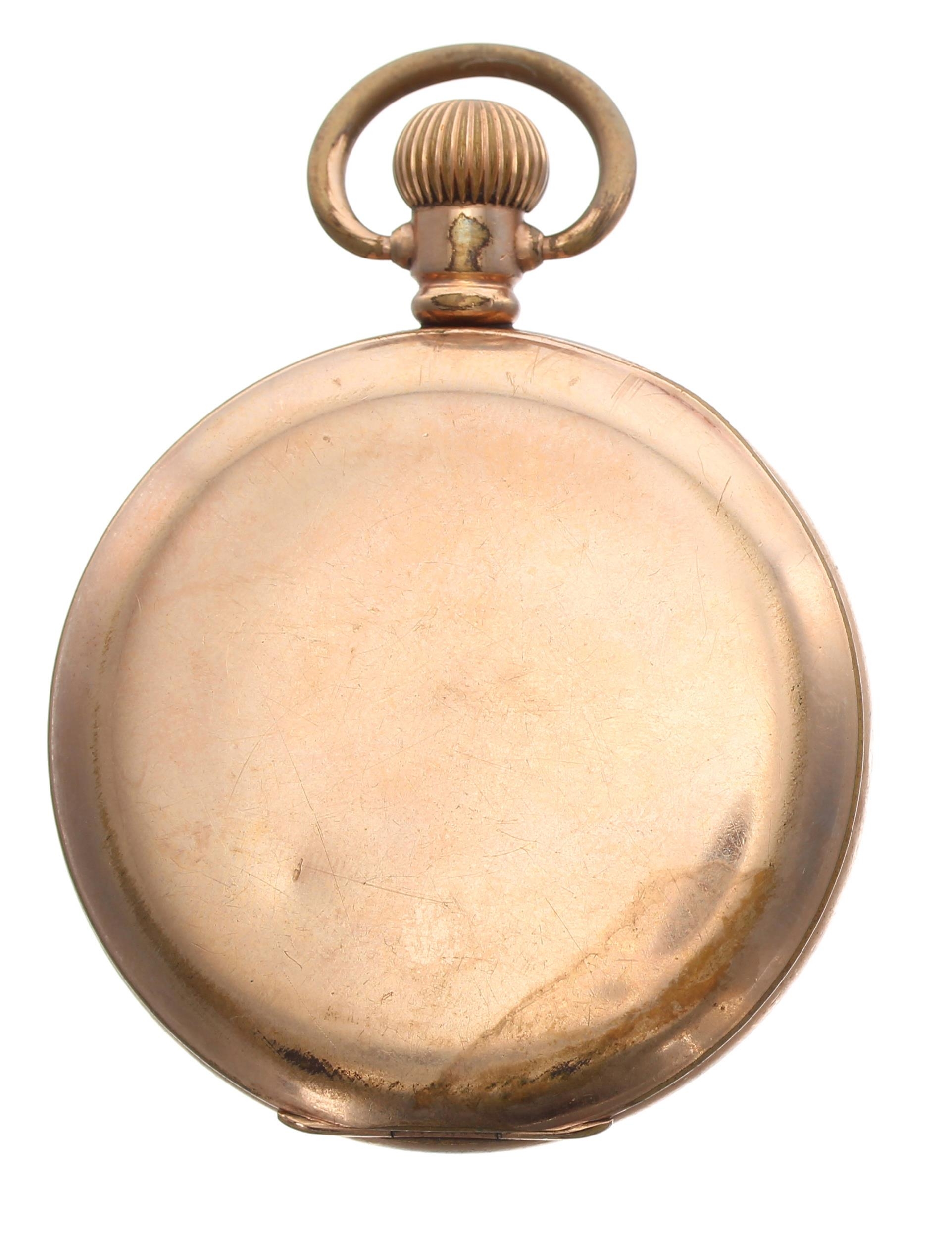 Rival gold plated lever pocket watch, signed 7 jewel movement, hinged cuvette, within a plain Star - Image 2 of 3