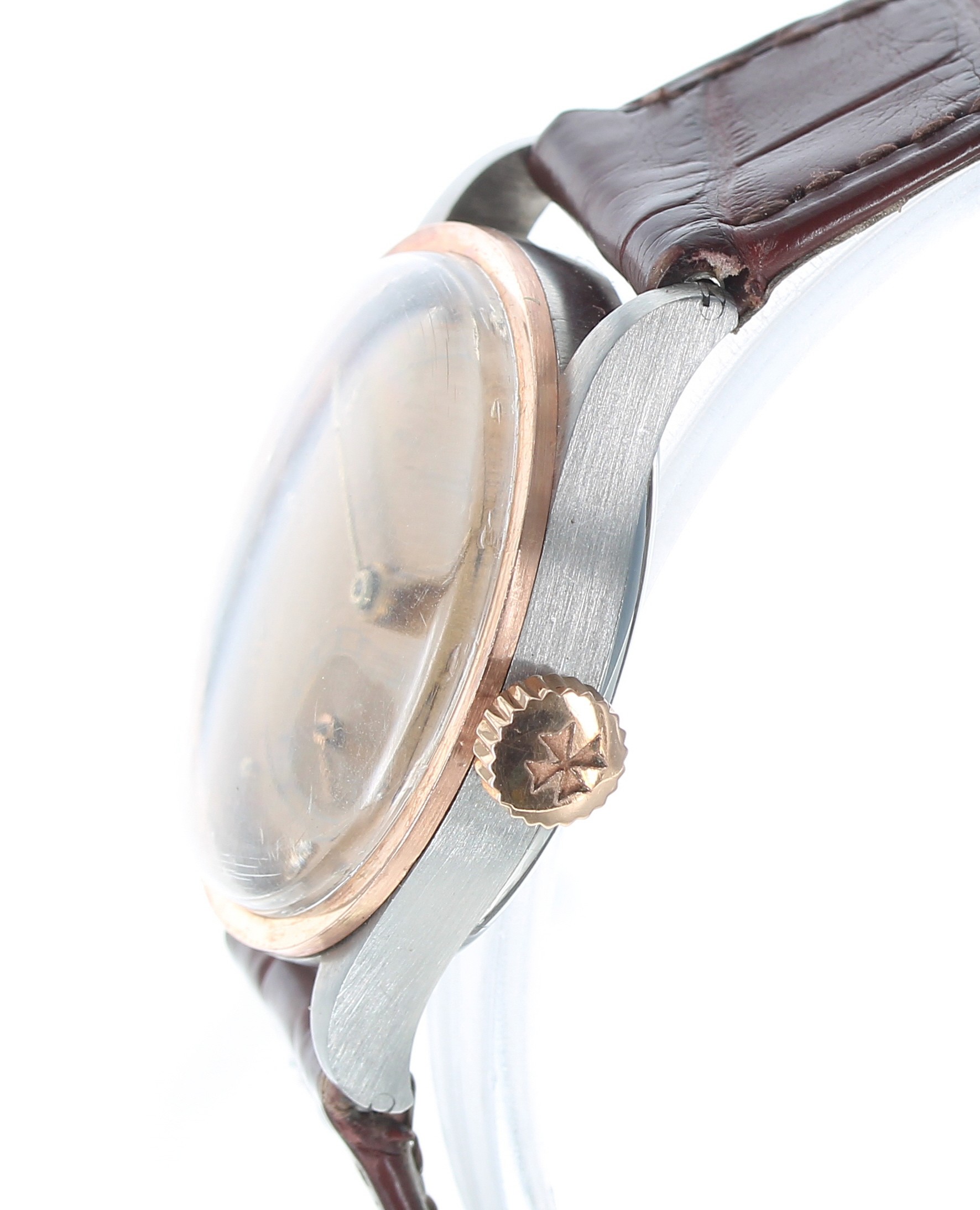 Vacheron & Constantin, Genéve stainless steel gentleman's wristwatch, circa 1940s, pink gold - Image 2 of 4