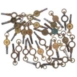 Thirty pocket watch keys (30)