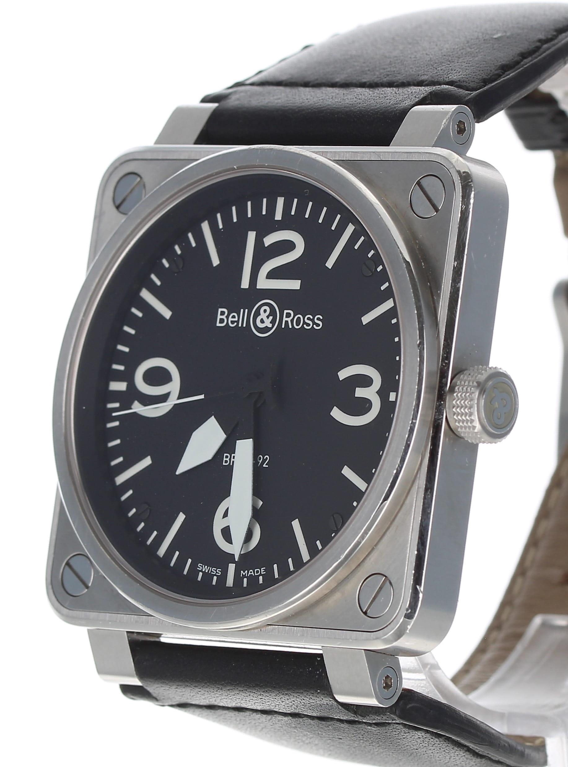 Bell & Ross BR01-92 Aviation Type/Military Spec automatic square cased stainless steel gentleman's - Image 3 of 6