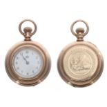 American Waltham gold plated lever set fob watch, serial no. 3262645, circa 1886, signed movement,