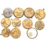 Eight Smiths Astral wristwatch movements; together with two Smiths wristwatch movements (10)