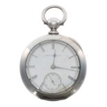 American Waltham 'W'm Ellery' lever pocket watch, serial no. 988996, circa 1876, signed movement,