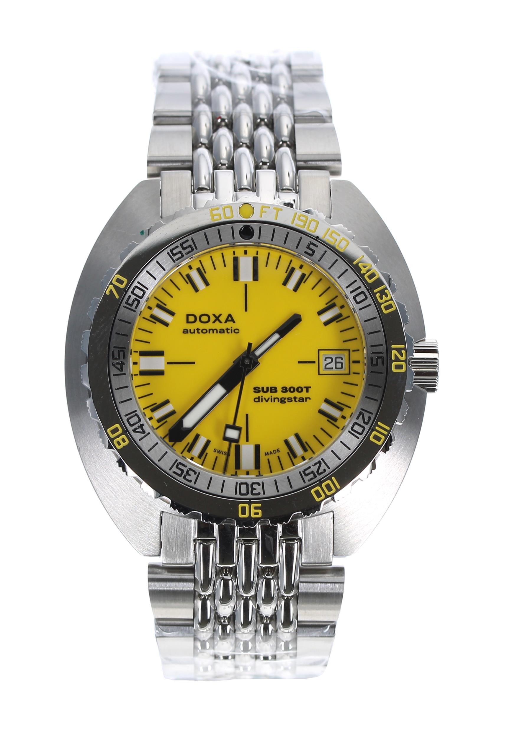 Doxa Sub 300T Divingstar automatic stainless steel diver's wristwatch, reference no. 879.10.361.