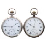 Silver lever pocket watch for repair, Birmingham 1904, the movement signed Kay's Imperial English