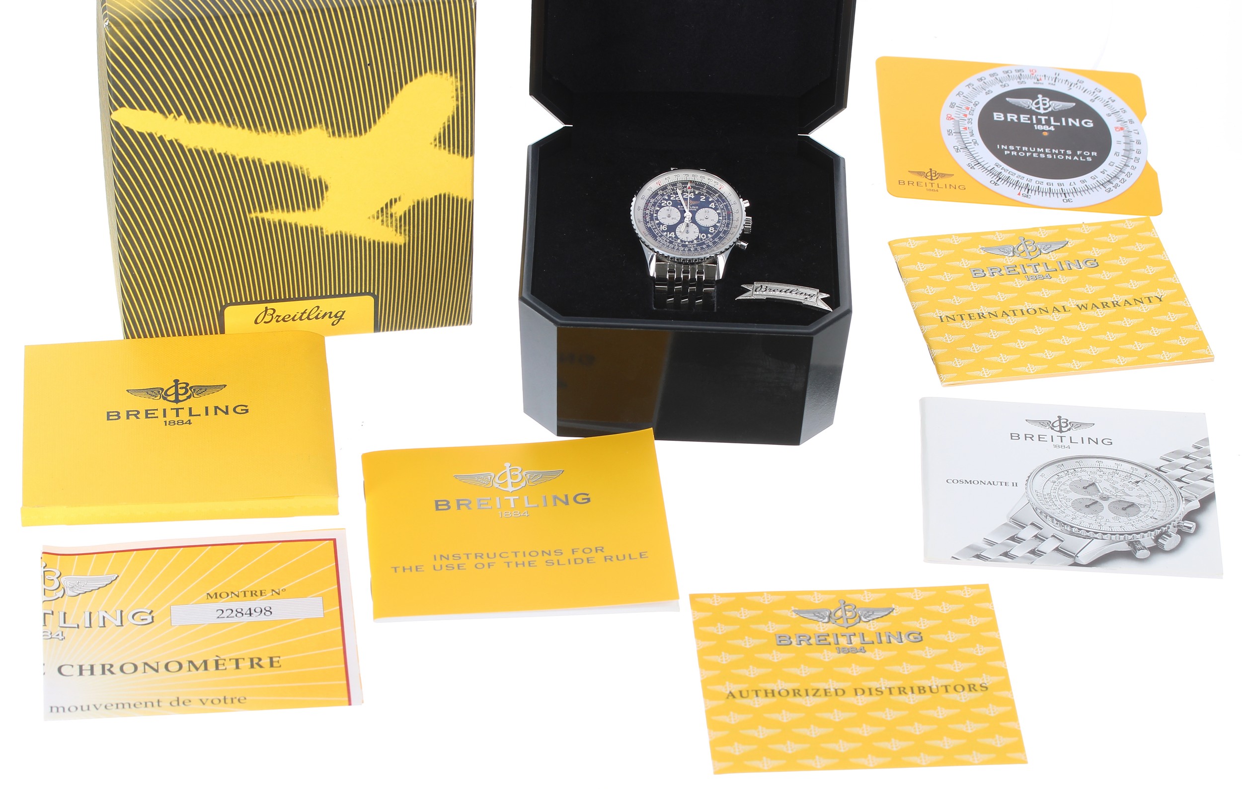 Breitling Cosmonaute chronograph stainless steel gentleman's wristwatch, reference no. A12322, - Image 2 of 6