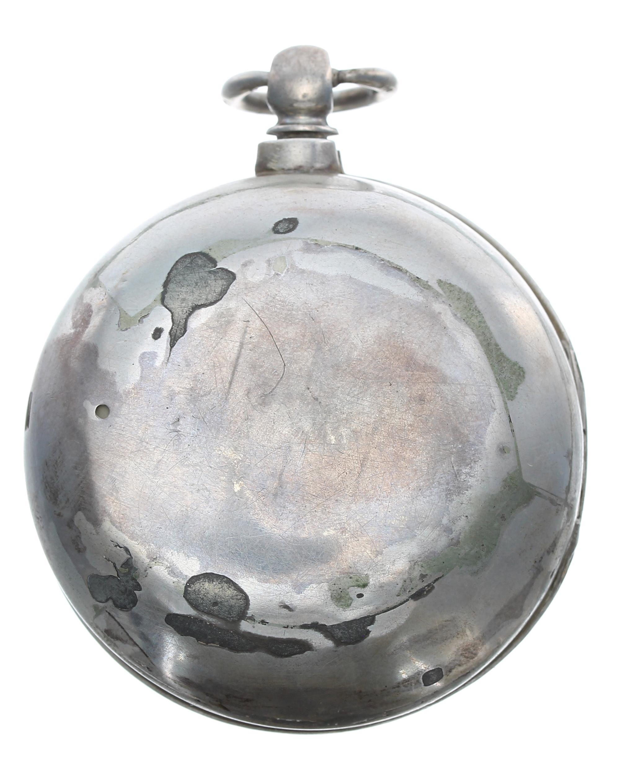 Victorian silver verge pair cased pocket watch, London 1869, the fusee movement signed Highley, - Image 2 of 5