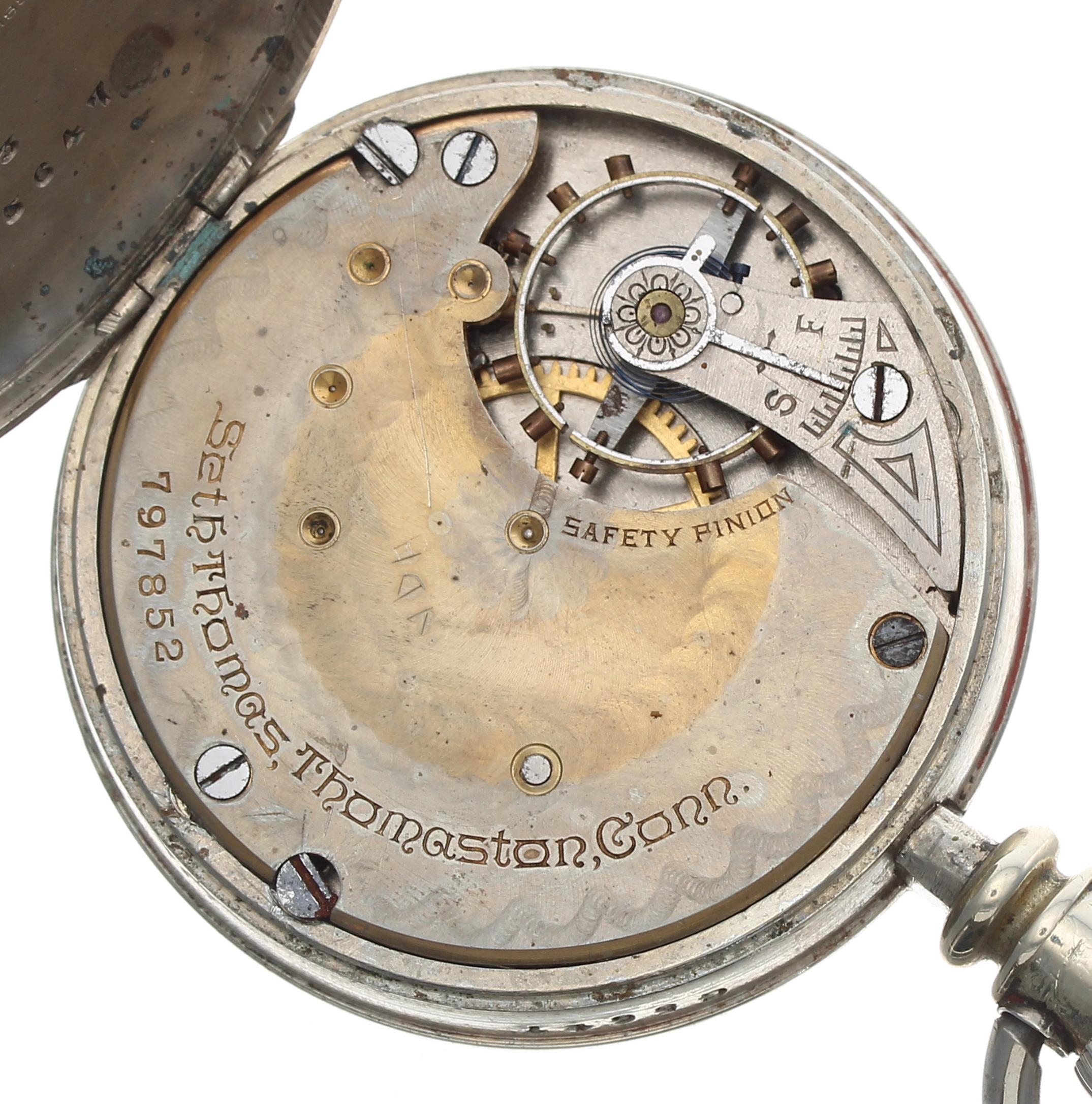 Seth Thomas lever set pocket watch, serial no. 197852, circa 1889, signed movement with safety - Image 3 of 3