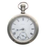 Elgin National Watch Co. lever pocket watch, serial no. 23495390, circa 1920, signed 7 jewel