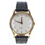 Universal Genéve oversized gold plated and stainless steel gentleman's wristwatch, case no. 412306/