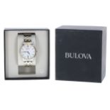 Bulova bi-colour gentleman's wristwatch, mother of pearl dial, Bulova bi-colour bracelet, quartz,