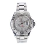 Rolex Oyster Perpetual Date Yacht-Master stainless steel gentleman's wristwatch, reference no.