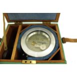 English two day Mercer survey chronometer, the 4" silver dial signed Thomas Mercer Ltd. St.