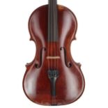 Good English viola by and labelled Made for Arthur Selbey by Laurence Cocker, Derby 1950, the one