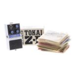 Tokai Z-II Chorus guitar pedal, made in Japan, boxed; together with a pair of Maz headphones, a pair