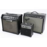 Line 6 Spider IV guitar amplifier; together with a Fender Champion 110 guitar amplifier and